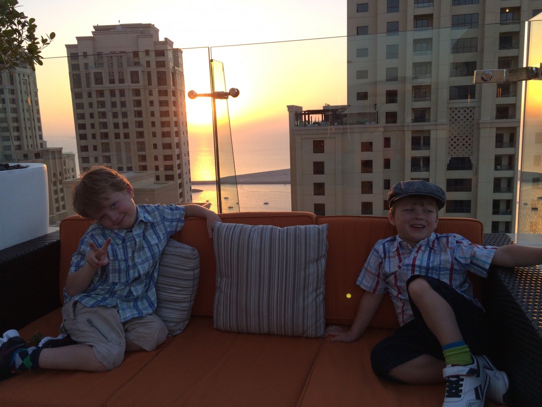 Dubain auringonlaskut olivat upeita, niin myös viimeisenä iltana